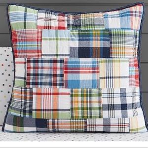 Pottery Barn Kids Madras Euro Sham